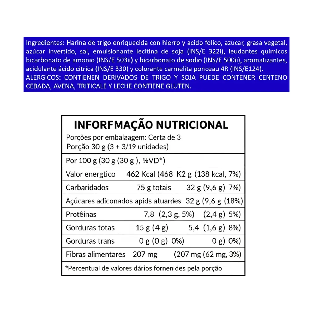 Galletas rellenas con crema sabor vainilla Show Gol (3 x 76 g / 2.68 oz) - Thumbnail 3