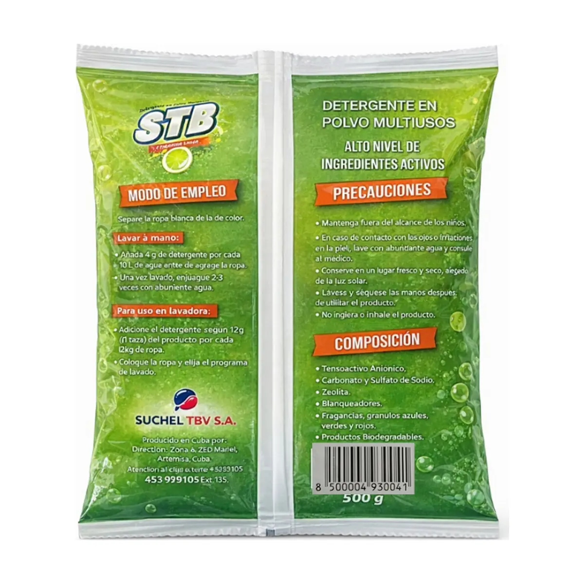 Detergente en polvo multiusos con fragancia a limón STB (500 g / 1.1 lb) - Thumbnail 2