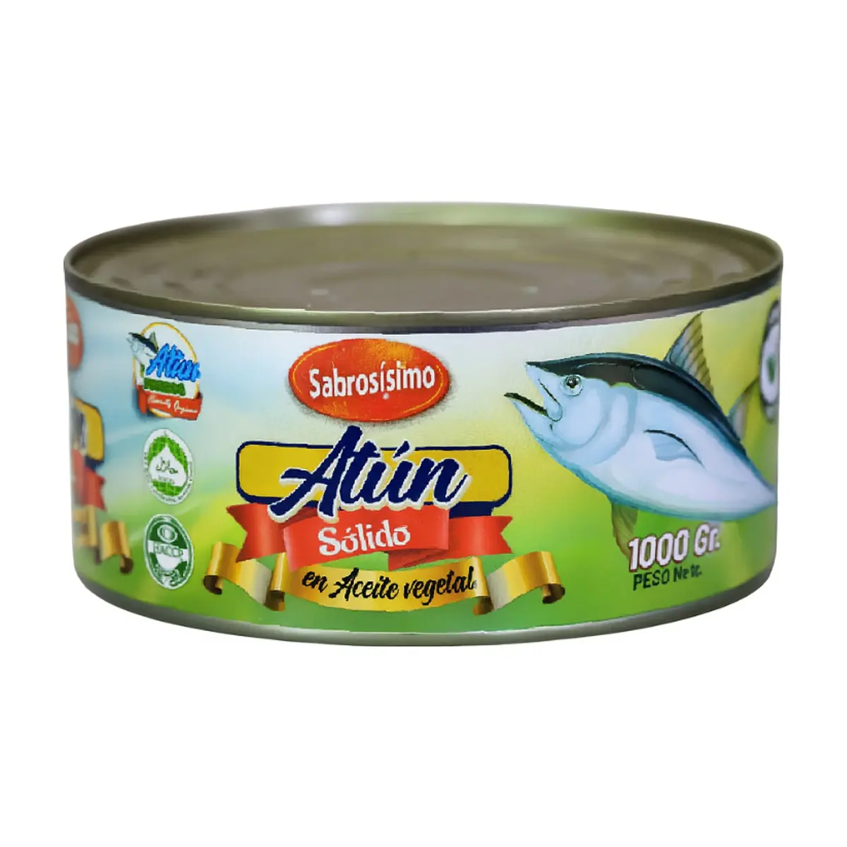 Trozos de atún en aceite vegetal Sabrosísimo (1 kg / 2.2 lb) - Miniatura 1