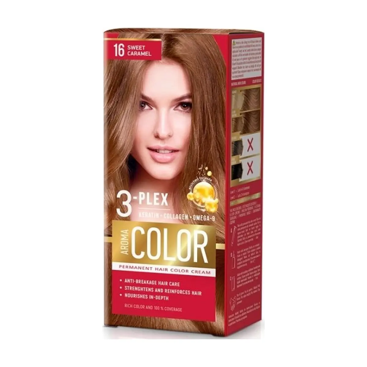 Tinte para el Cabello Caramelo Dulce 16 (45ml) AROMA COLOR
