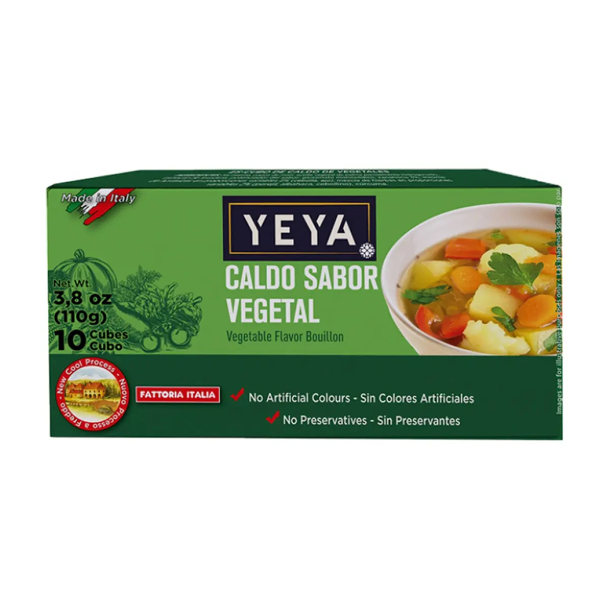 Caldo sabor vegetal YEYA (110 g / 3.8 oz) - Miniatura 1