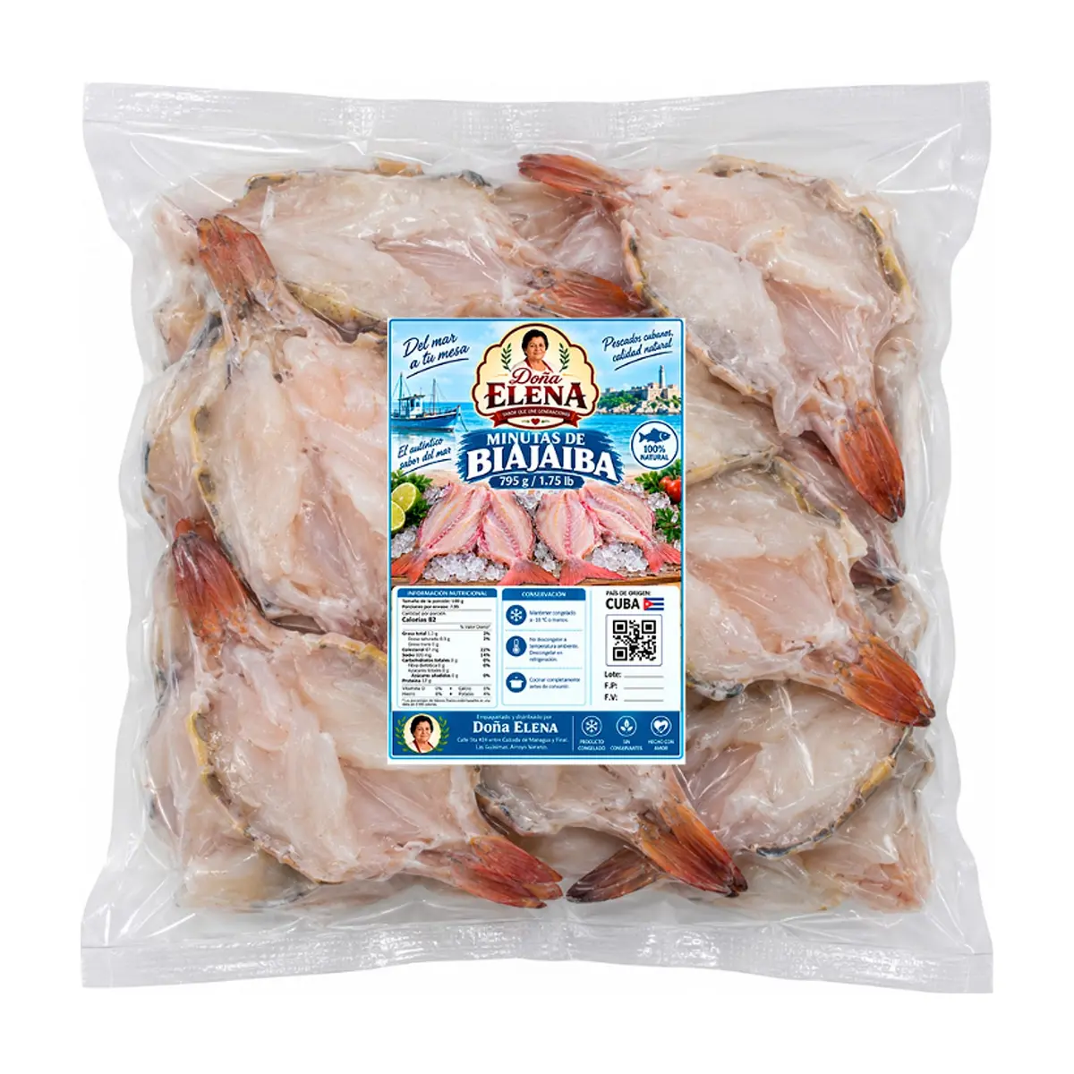 Minutas de biajaiba Doña Elena (795 g / 1.75 lb)