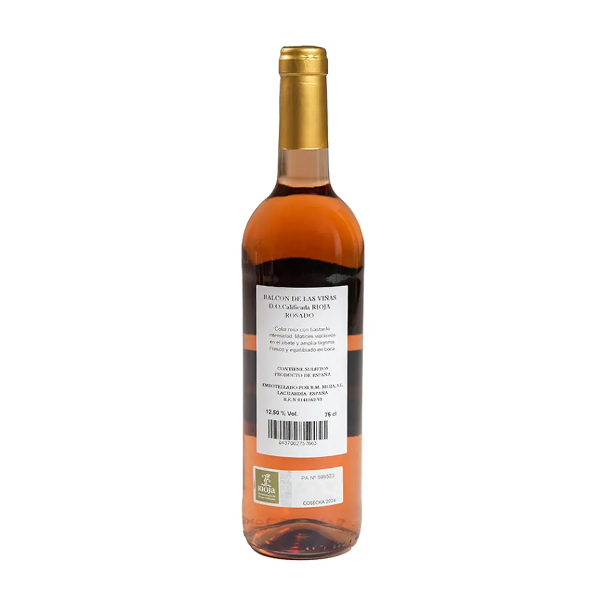 Vino rosado Rioja Balcón de las Viñas (750 ml) - Thumbnail 2
