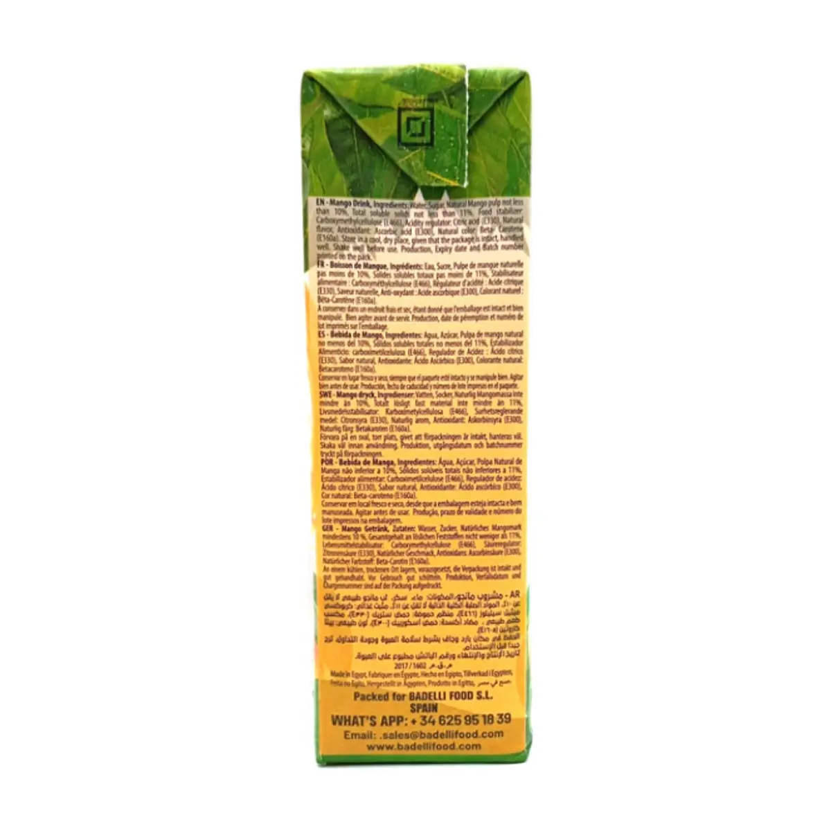 Jugo de mango Badelli (200 ml / 6.76 oz fl) - Thumbnail 2