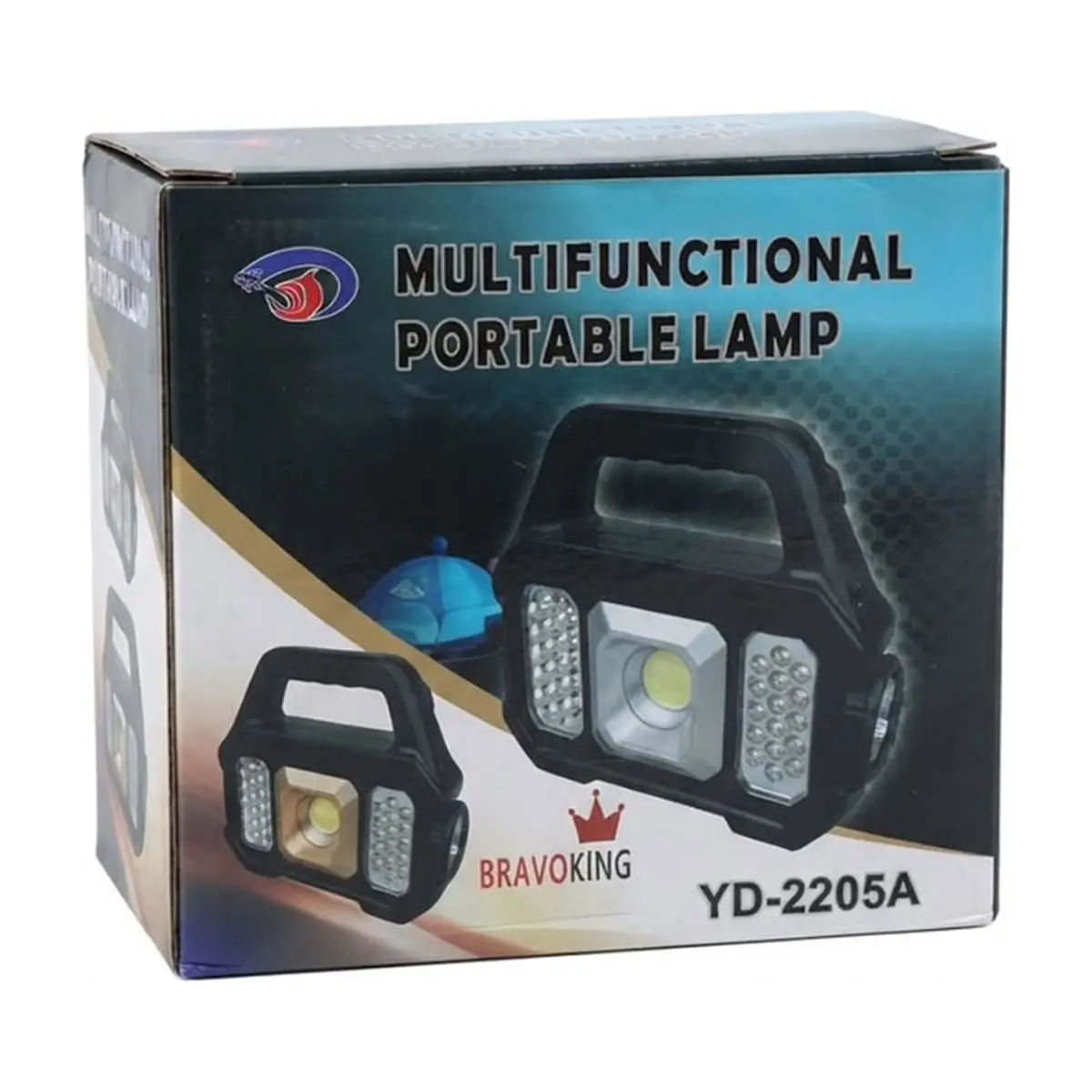 Lámpara portable multifuncional con panel solar Bravoking YD-2205A - Thumbnail 4