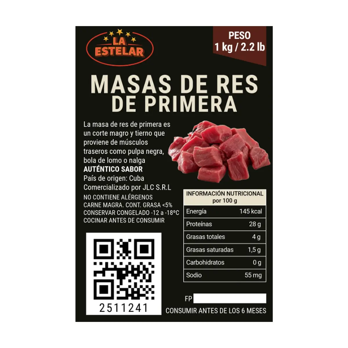 Masas de res de primera La Estelar (1 kg / 2.2 lb) - Thumbnail 2