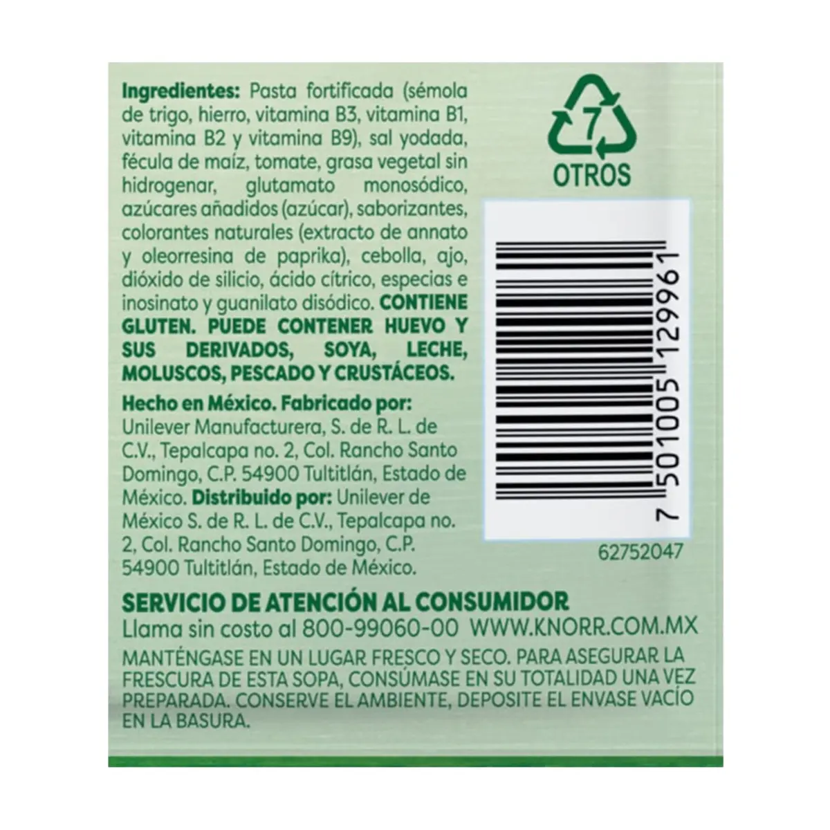 Sopa de fideos Knorr (143 g / 5.04 oz) - Thumbnail 5