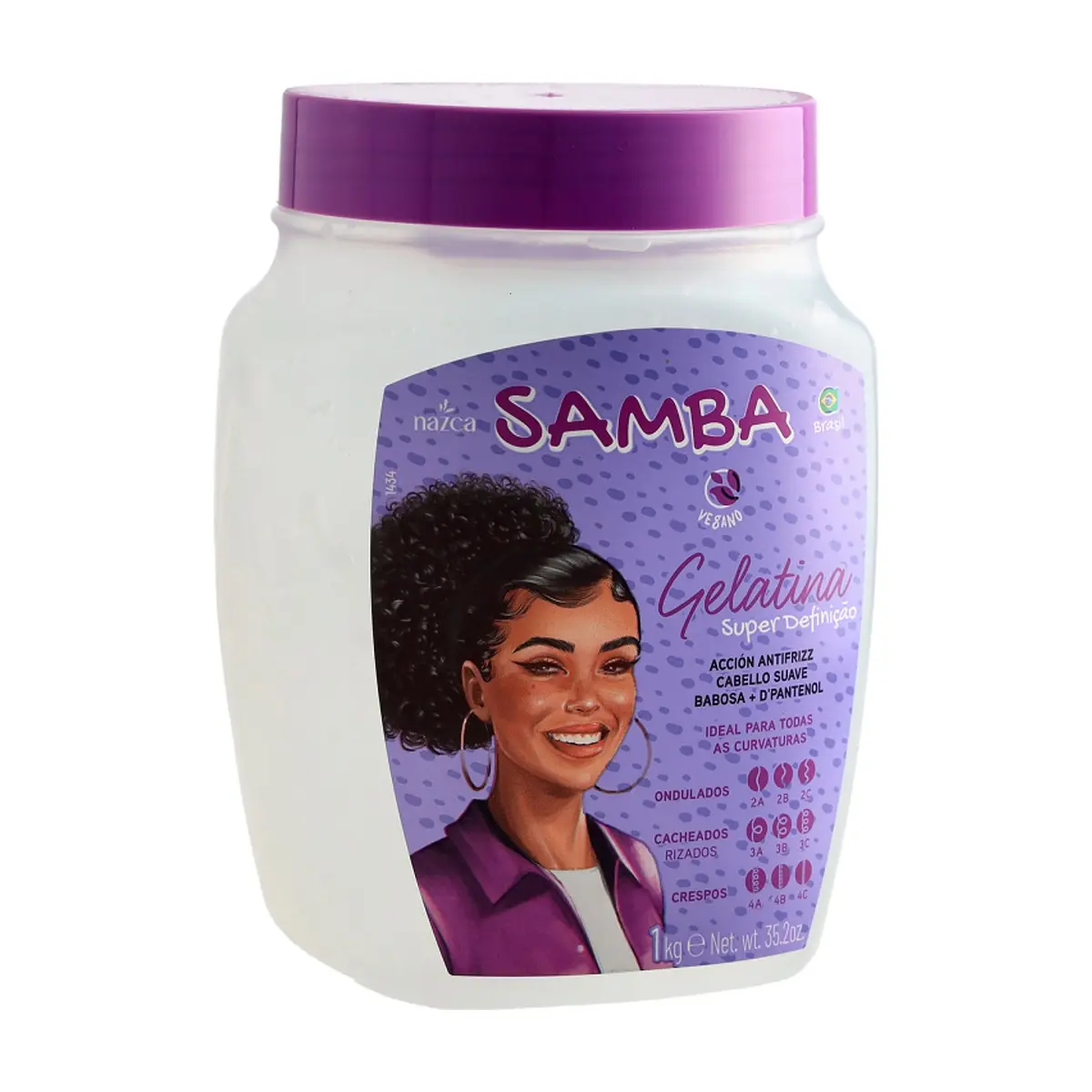 Gel capilar Super Definição Nazca Samba (1 kg / 2.2 lb)