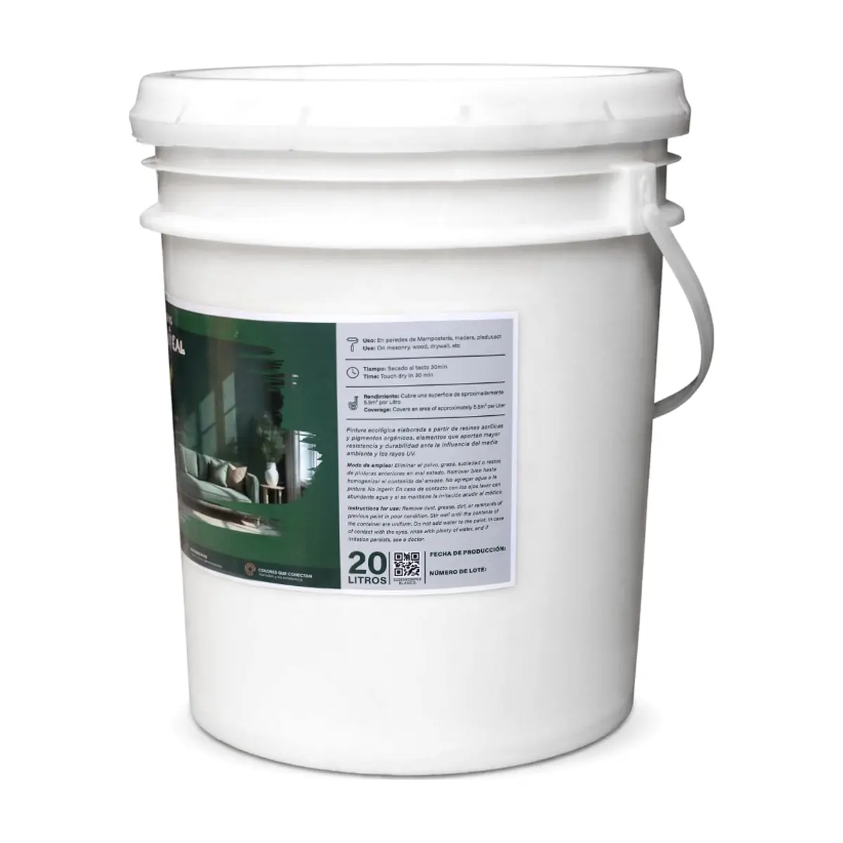 Pintura acrílica base agua blanca Enigma Real (20 L) - Miniatura 2