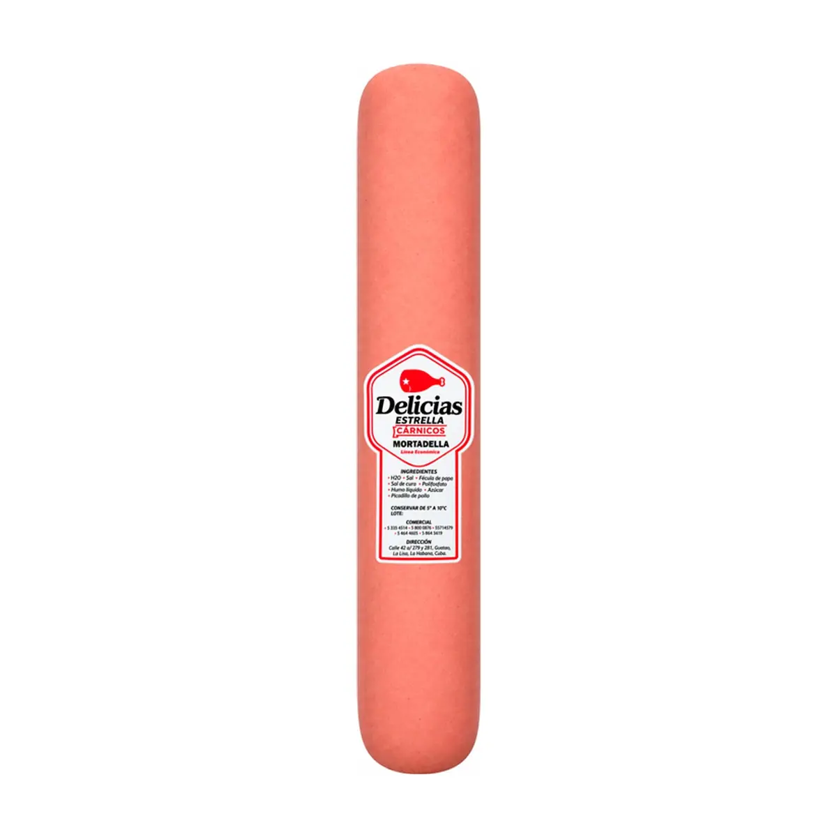 Mortadella línea económica Delicias Estrella (420 g / 14.81 oz)