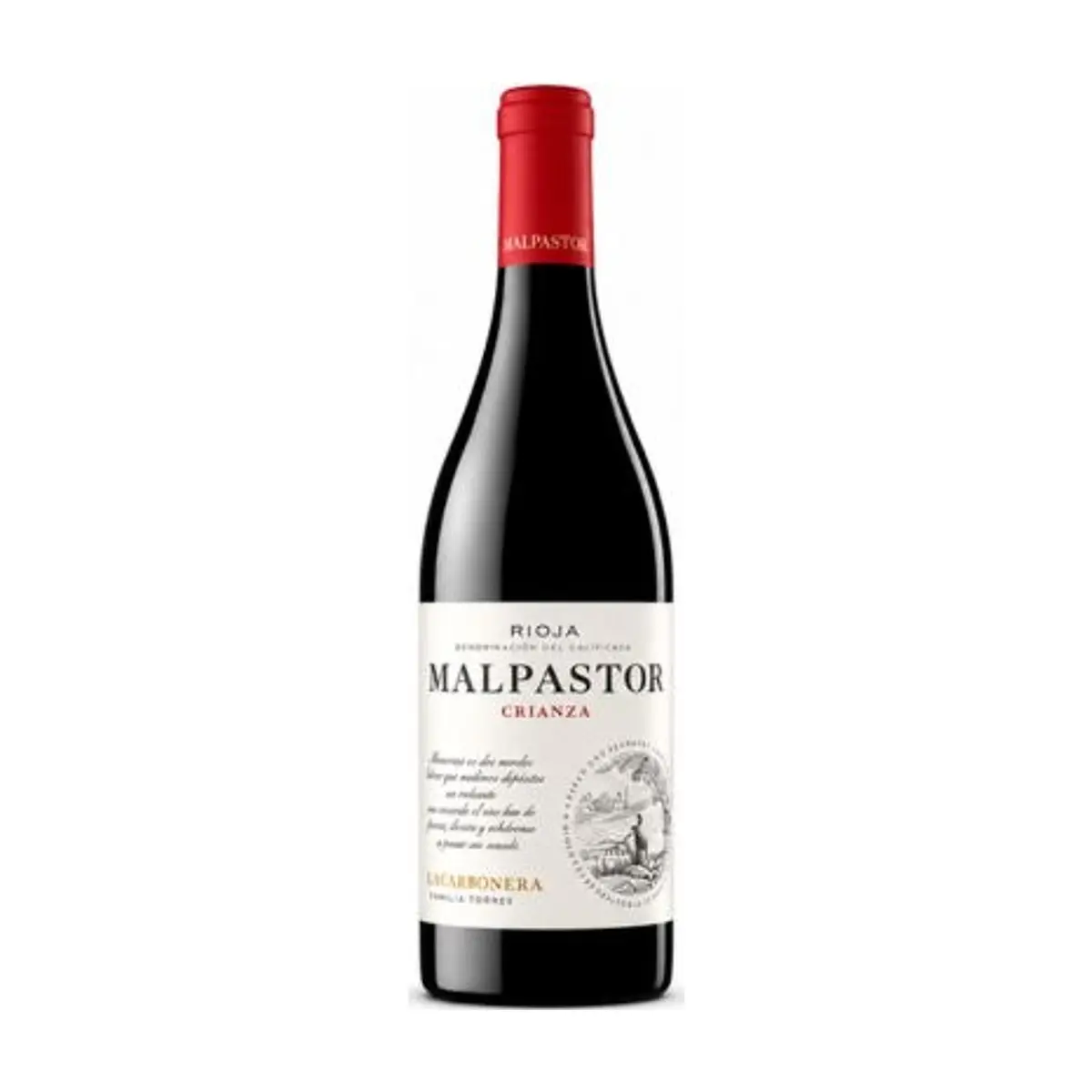 Vino Tinto Malpastor Crianza Tempranillo (750ml) LA CARBONERA