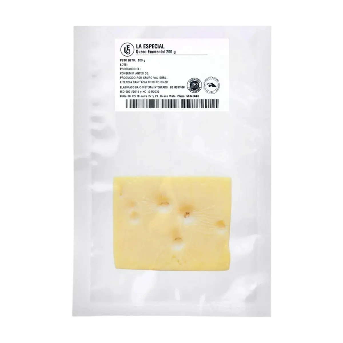 Queso Emmental Porcionado La Especial (200 g / 7.0 oz)