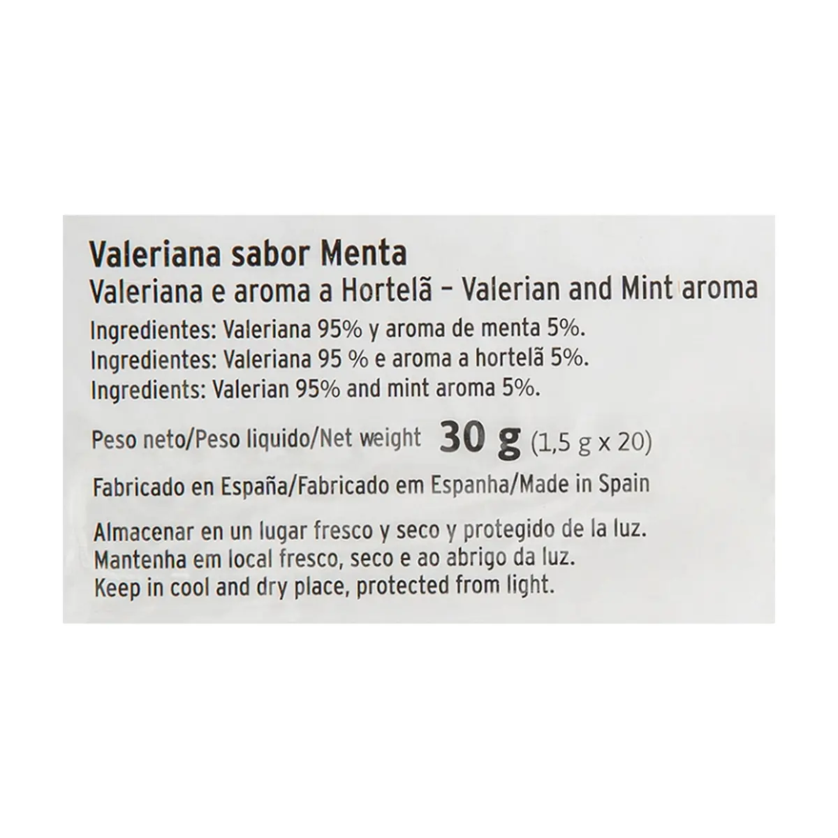 Té valeriana sabor menta La Barraca (30 g / 1.05 oz) - Thumbnail 3