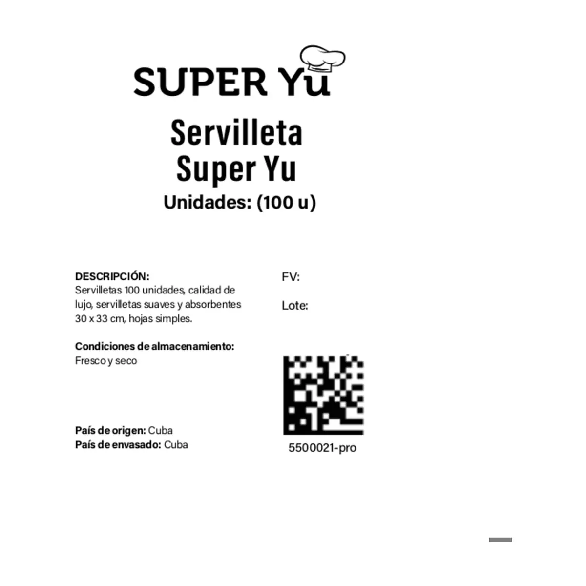 Servilletas Super Yu (100 U) - Miniatura 3