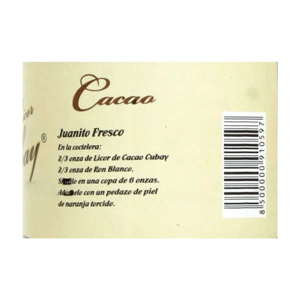 Licor de cacao Cubay (700 ml) - Thumbnail 3