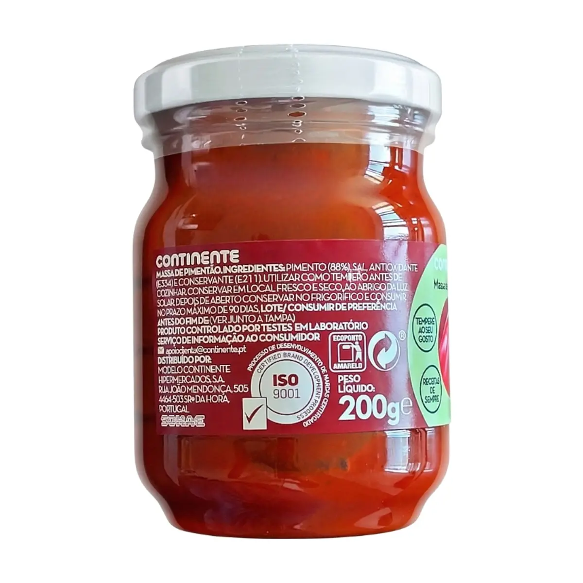 Pasta de pimiento morrón sin gluten Continente (200 g / 7.05 oz) - Thumbnail 3
