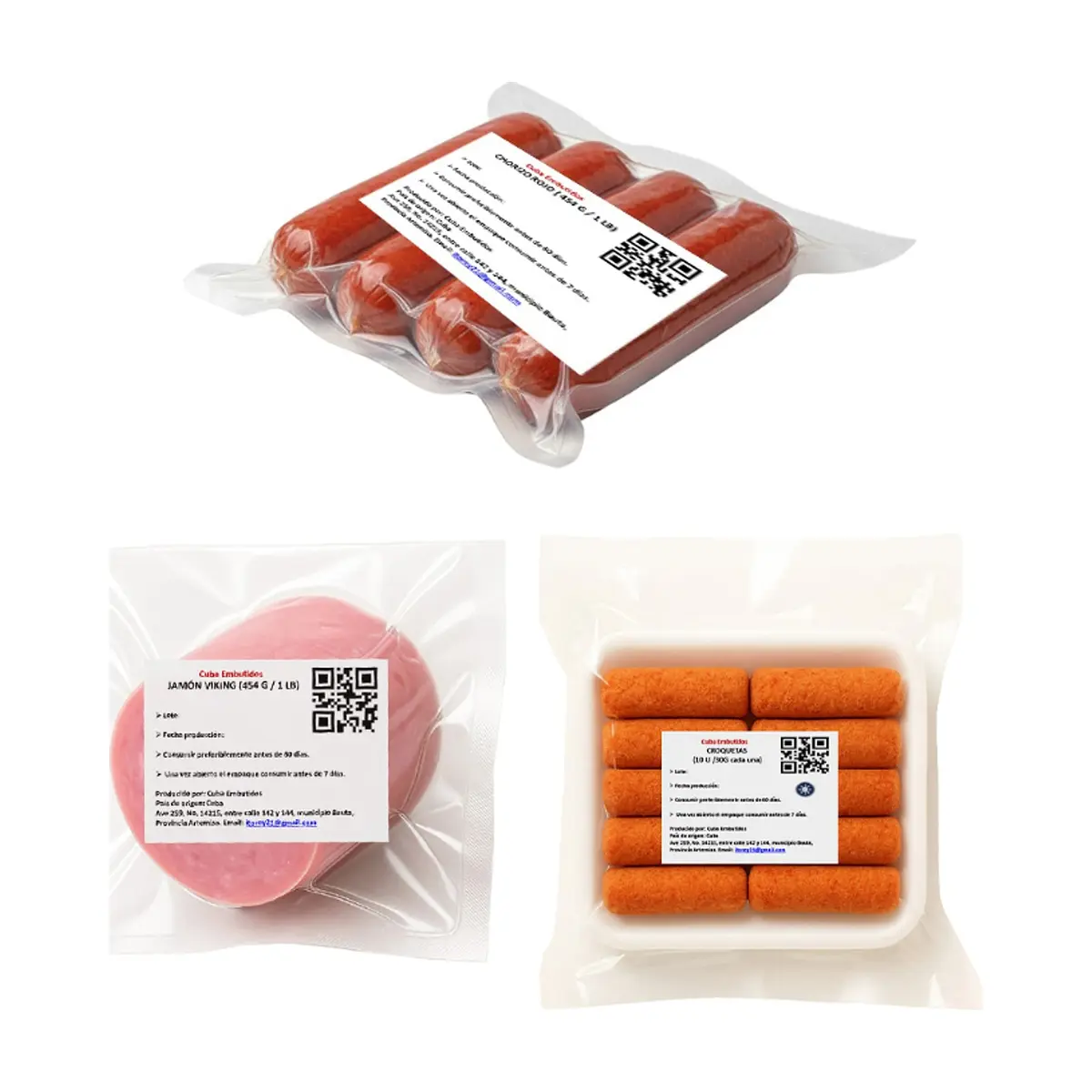Chorizos rojos + jamon vicky + croquetas de jamon - Thumbnail 2
