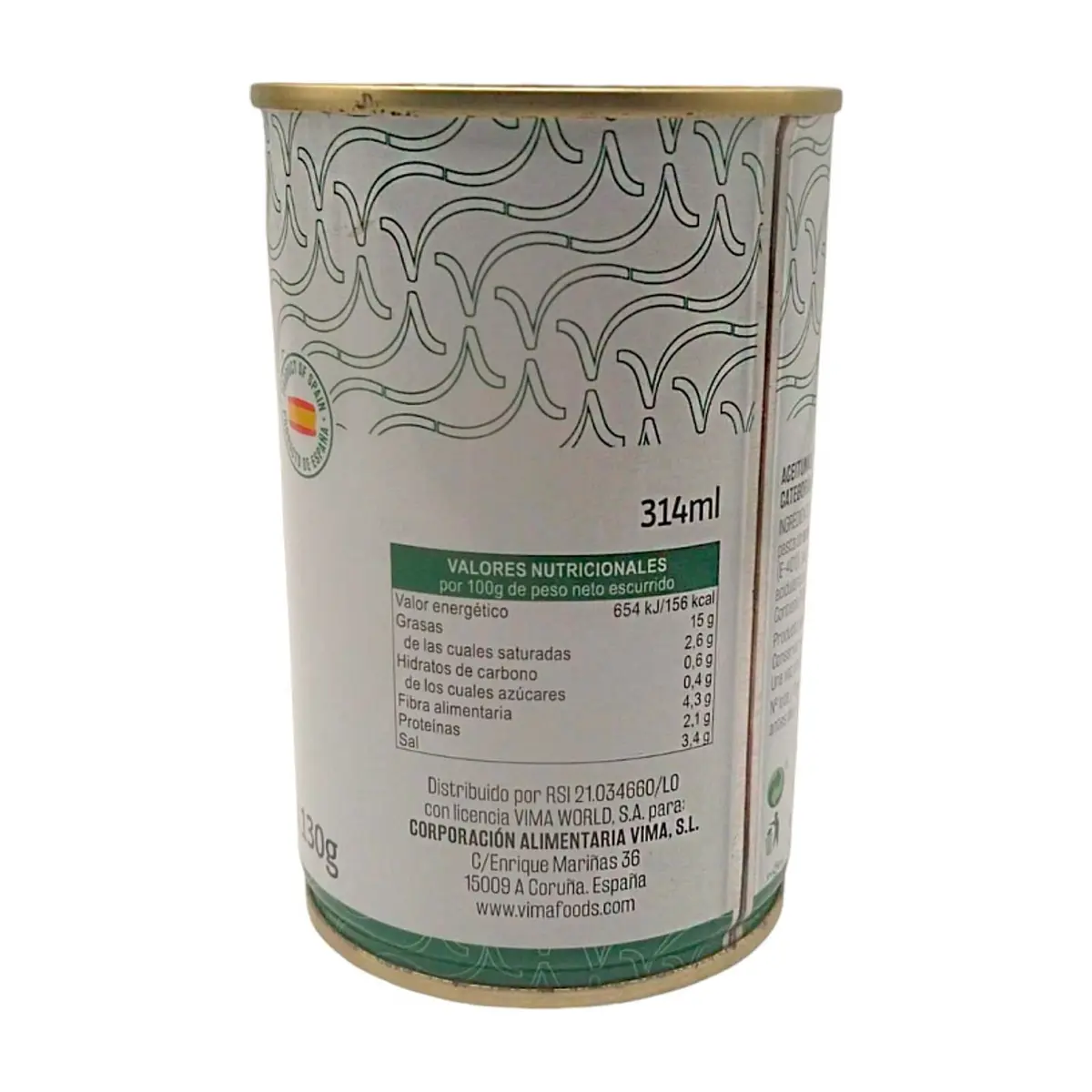 Aceitunas verdes rellenas de anchoa Vima Foods (295 g / 10.40 oz) - Thumbnail 4