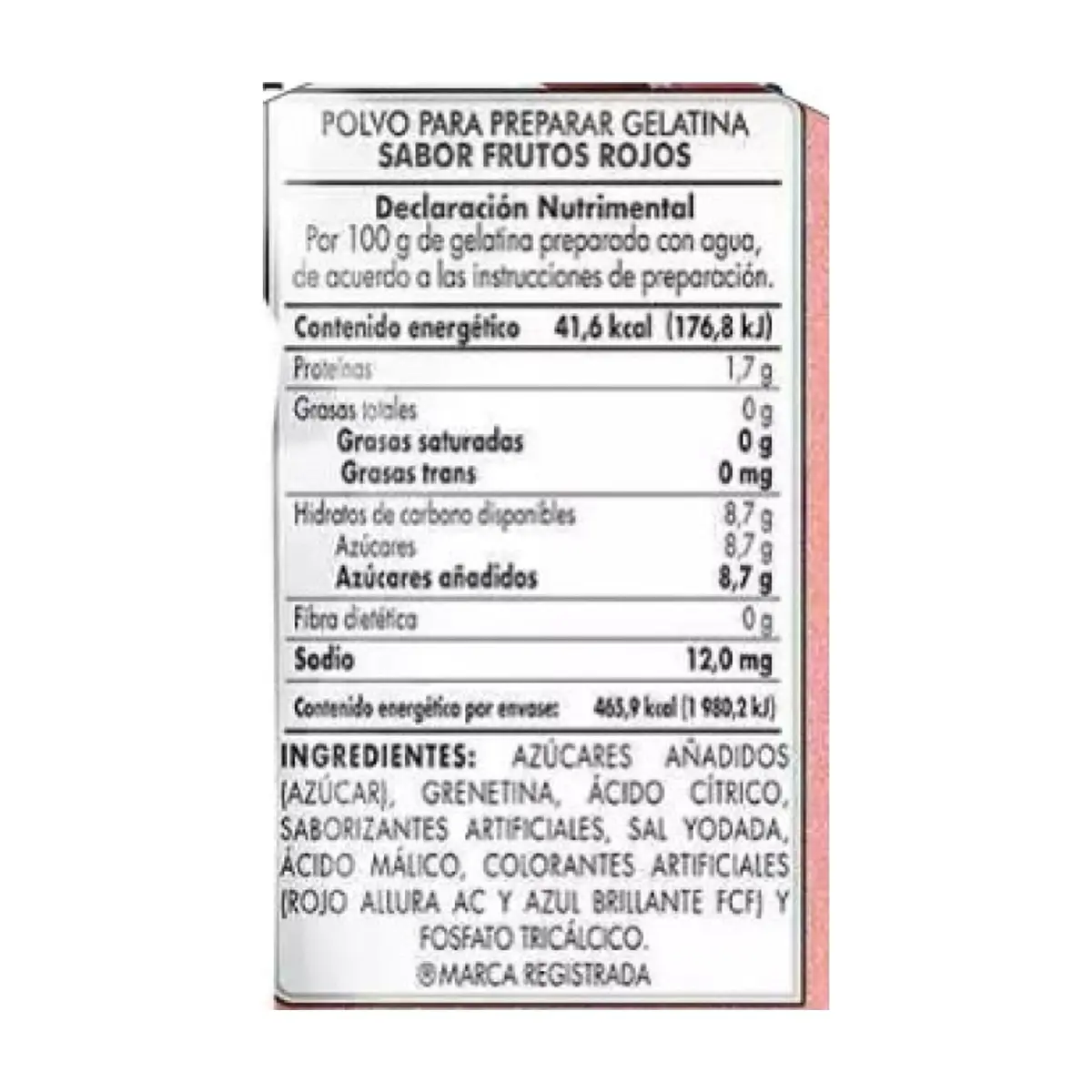 Gelatina sabor frutos rojos D'Gari (120 g / 4.2 oz) - Thumbnail 5