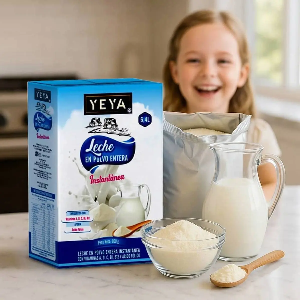 Leche en polvo entera YEYA (800 g / 1.76 lb) - Thumbnail 4