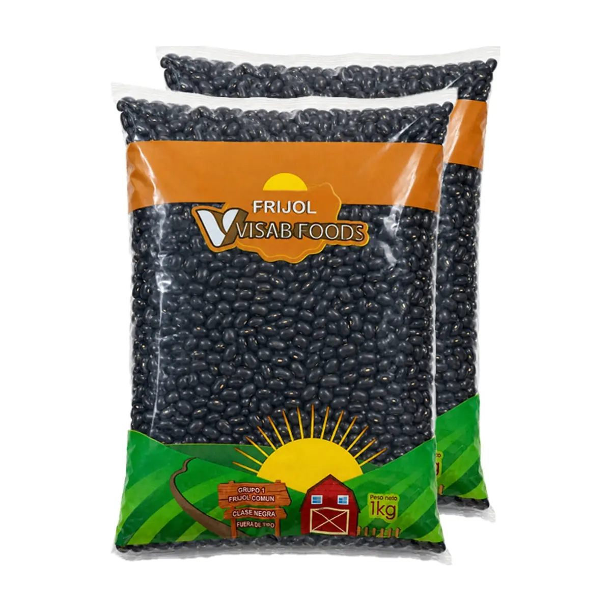 Frijoles negros Visab Foods (2 x 1 kg / 2.2 lb)