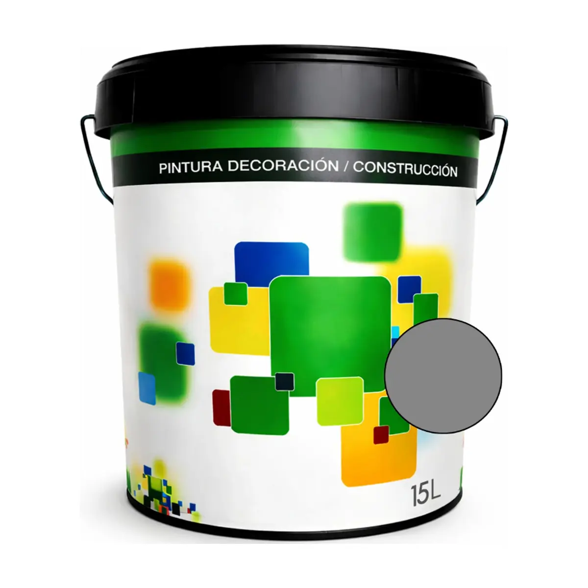 Pintura acrílica interior de color gris oscuro Flash Euro Campi (15 L) - Miniatura 1