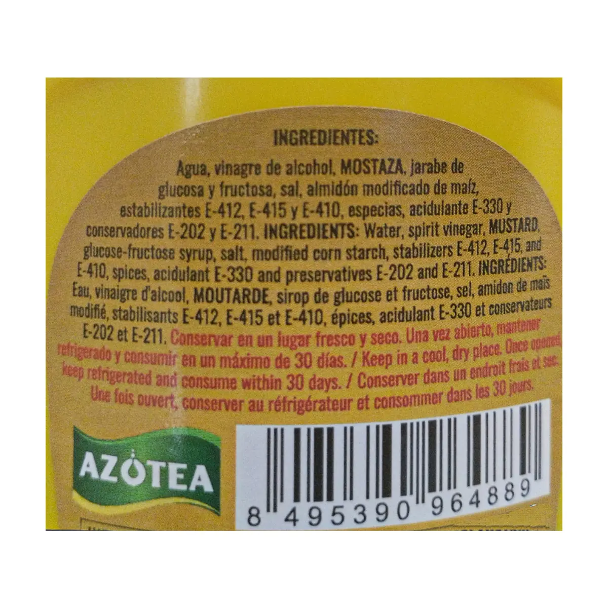 Mostaza original Azotea (300 g / 10.58 oz) - Miniatura 3