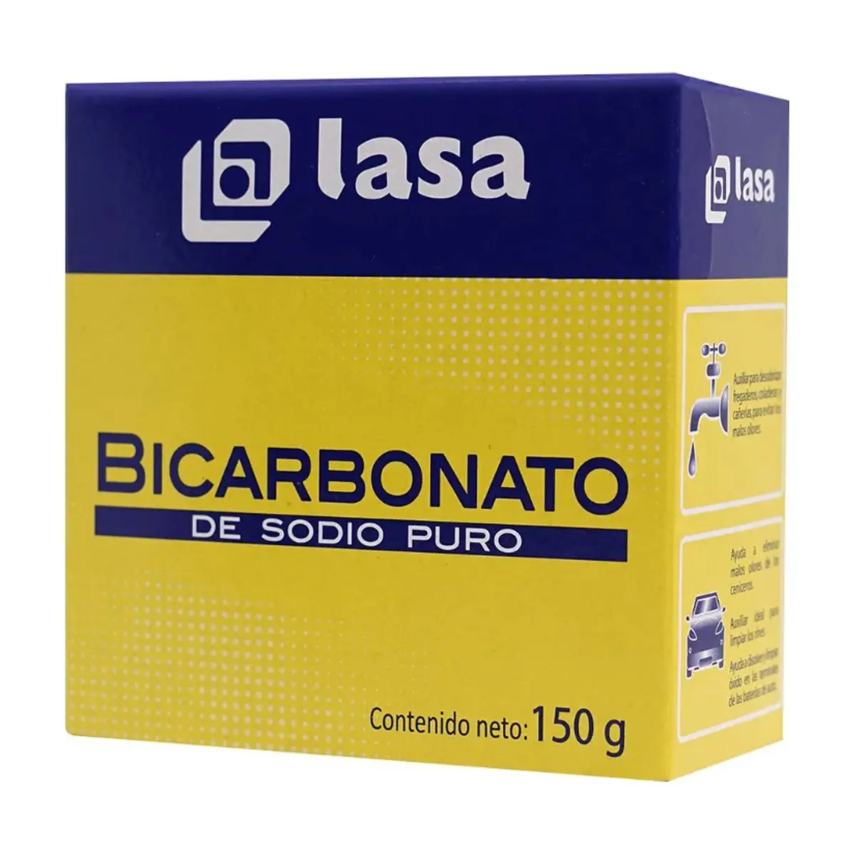 Bicarbonato de sodio puro Lasa (150 g / 5.29 oz) - Imagen 1