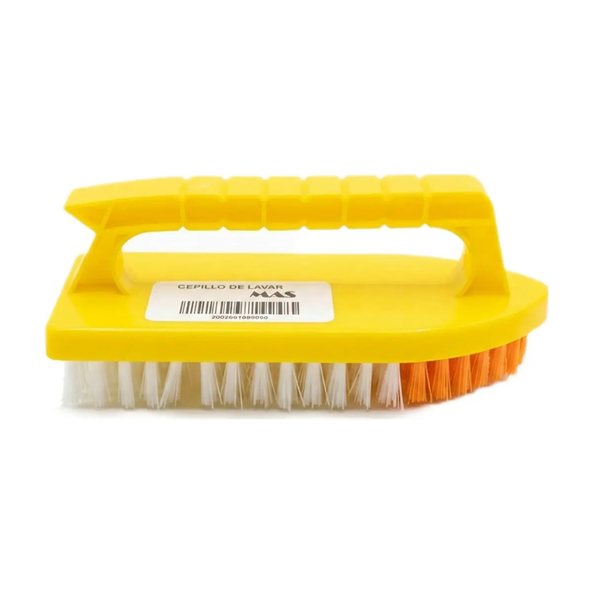 Cepillo de lavar con mango ergonómico amarillo MAS