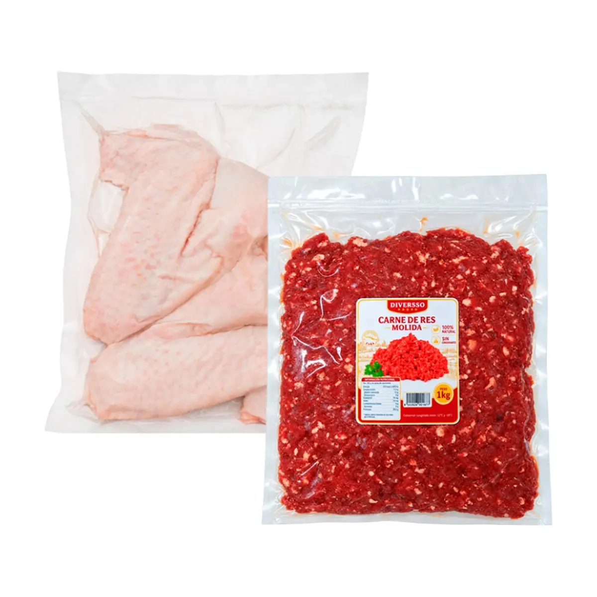 Combo: Alas de pavo + Carne res molida - Imagen 1
