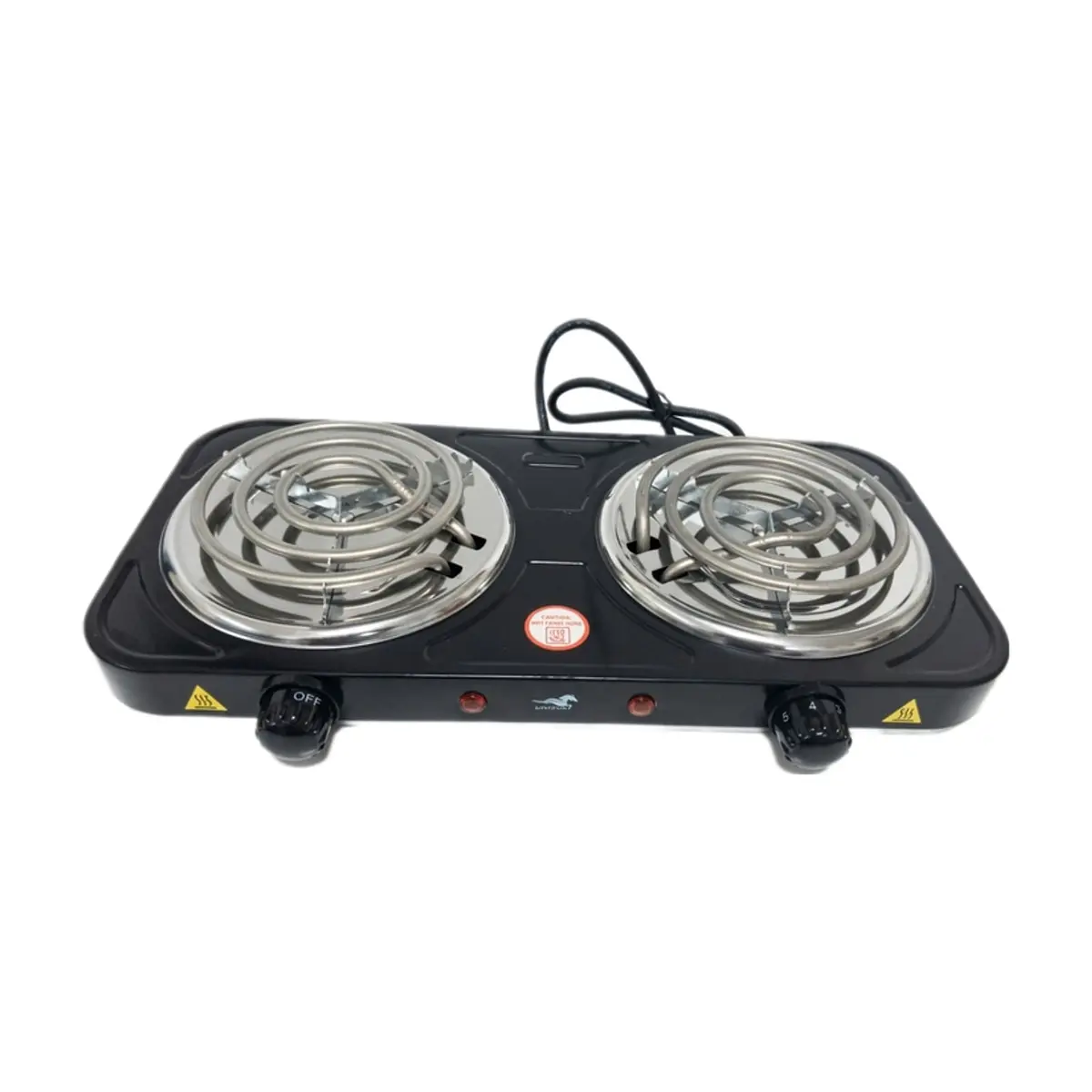 Cocina de hornilla eléctrica doble 2000 w UNIZUKI