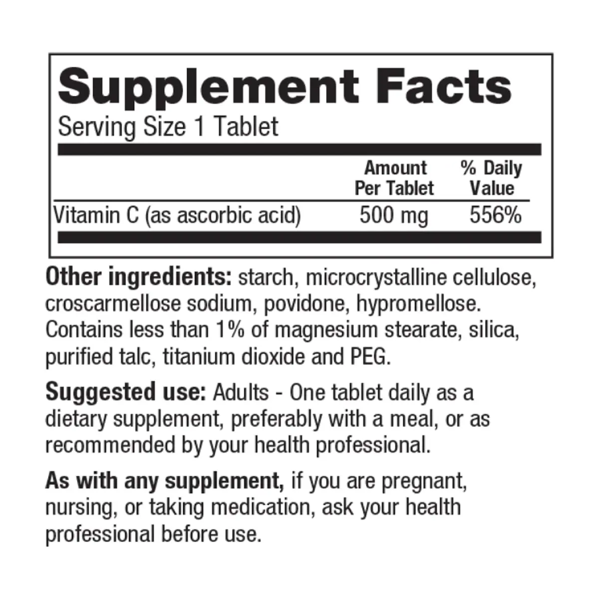 Vitamina C 500 mg Gericare (100 tabletas) - Thumbnail 2