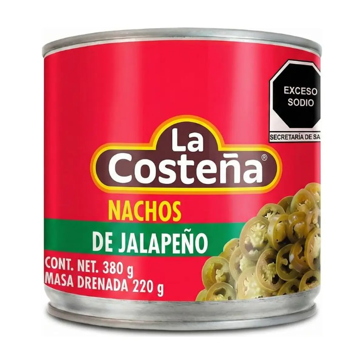 NACHOS DE JALAPEÑOS 24 / 380 G   LA COSTEÑA