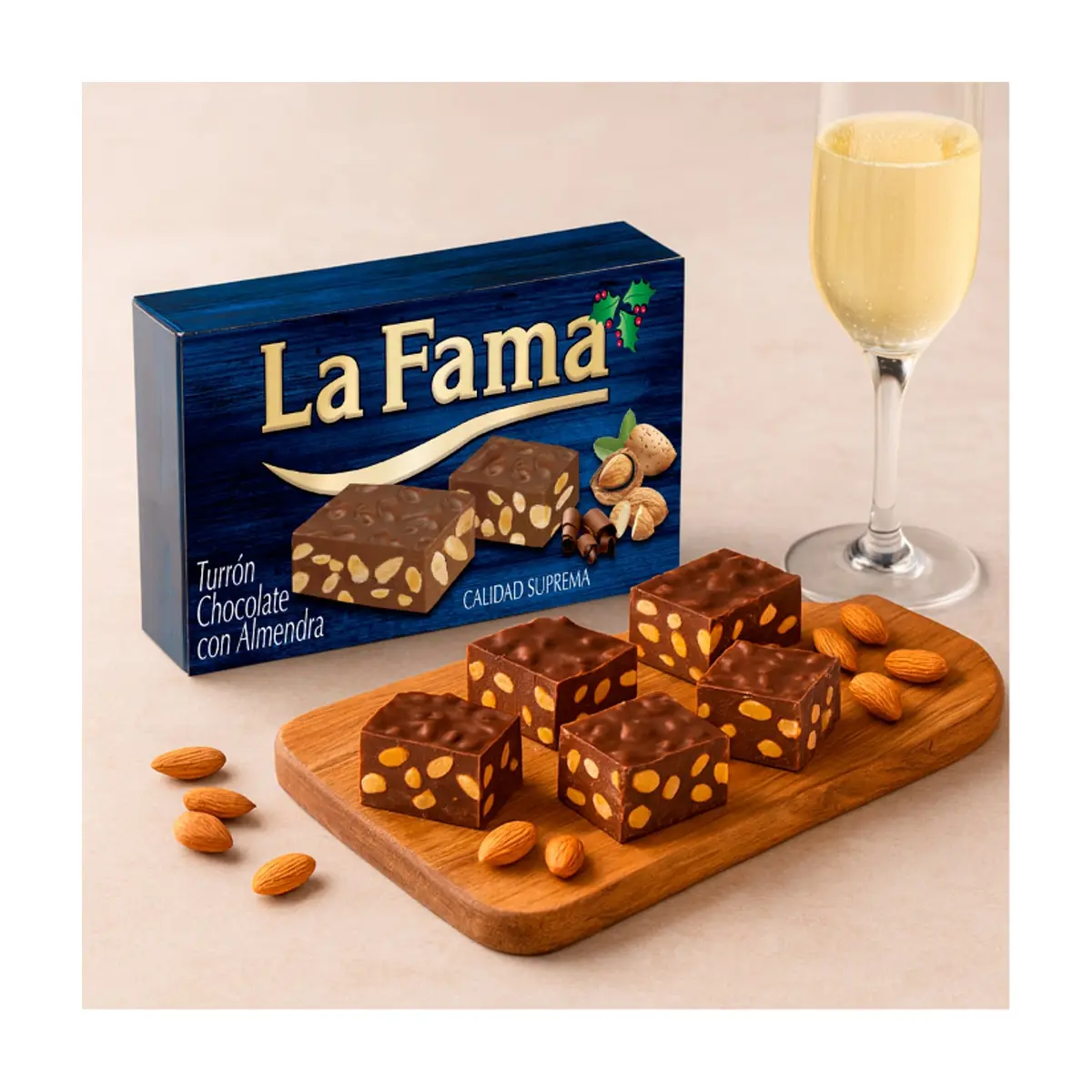 Turrón de Chocolate con Almendra La Fama (3 x 200 g / 5.3 oz) - Miniatura 2