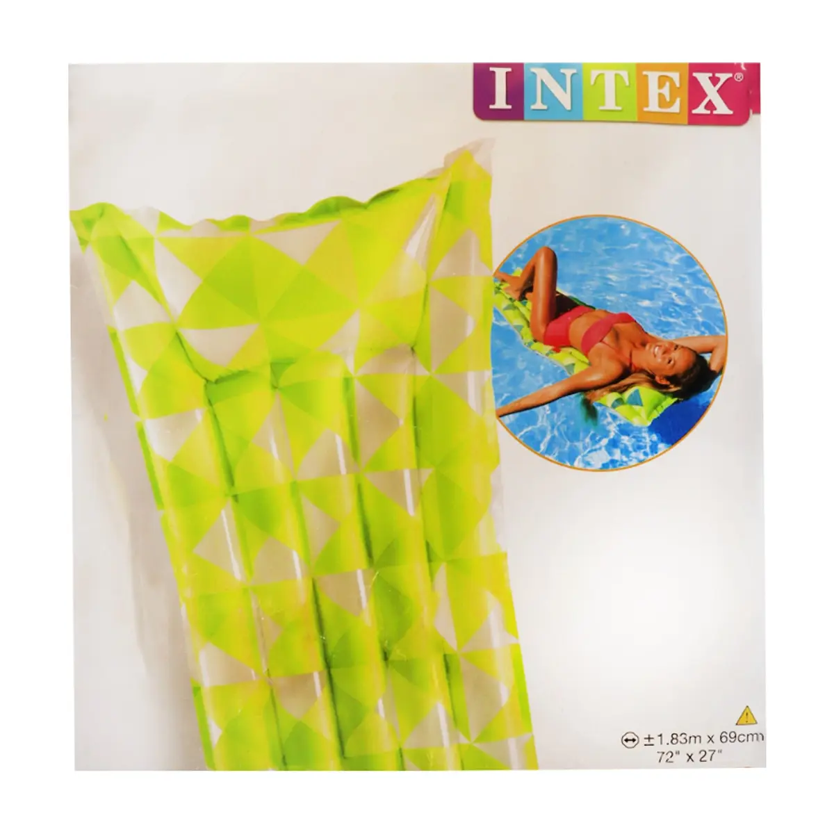 Balsa-Colchoneta inflable verde Intex 59712EU - Thumbnail 3