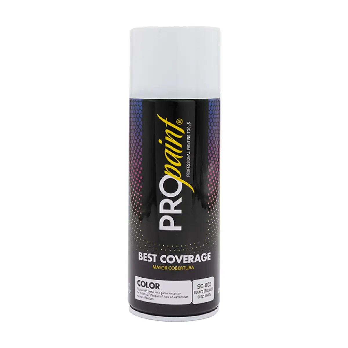 Pintura en aerosol color blanco brillante Pro Paint (400 ml) - Miniatura 2