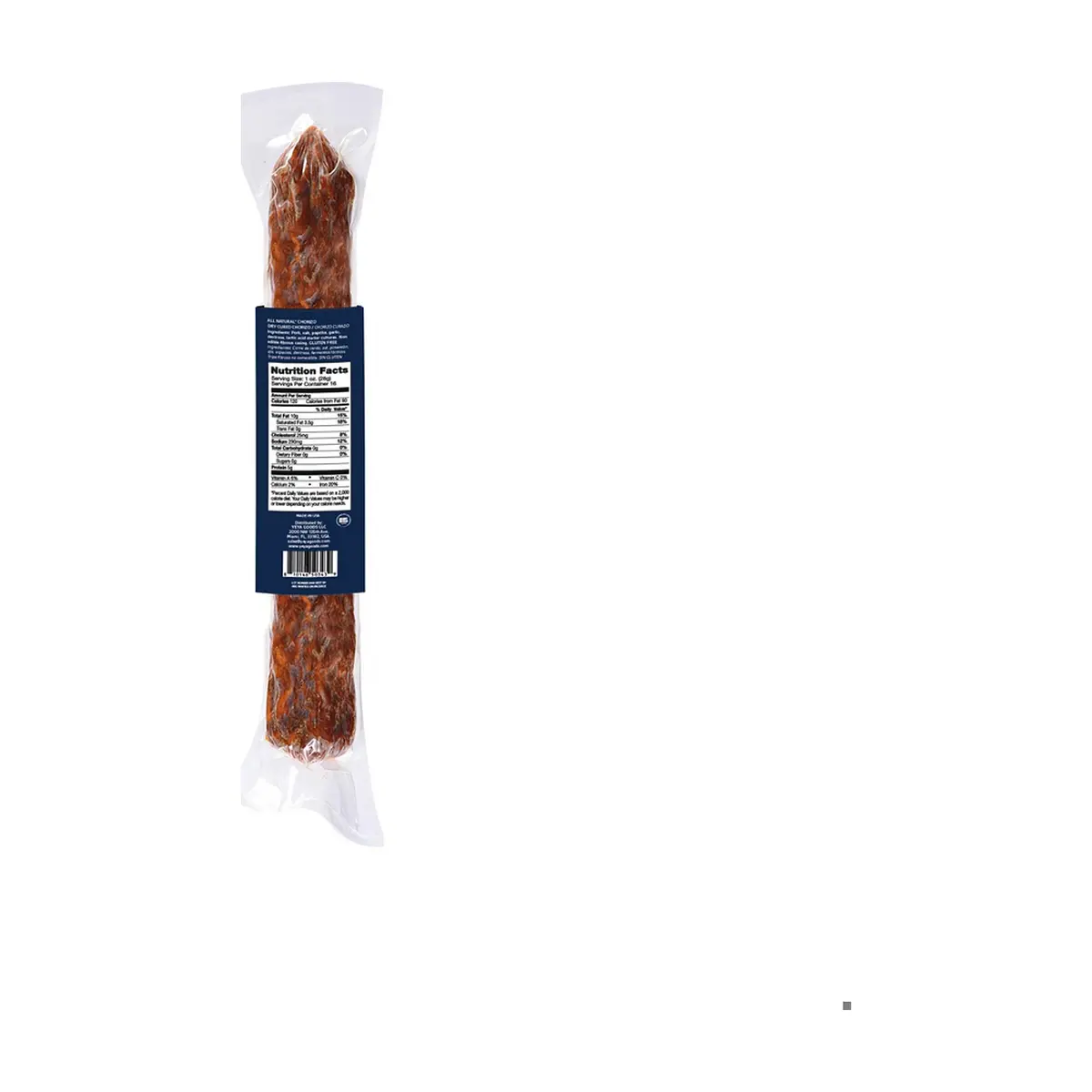 Chorizo curado tipo vela YEYA (2 x 454 g / 16 oz) - Thumbnail 2