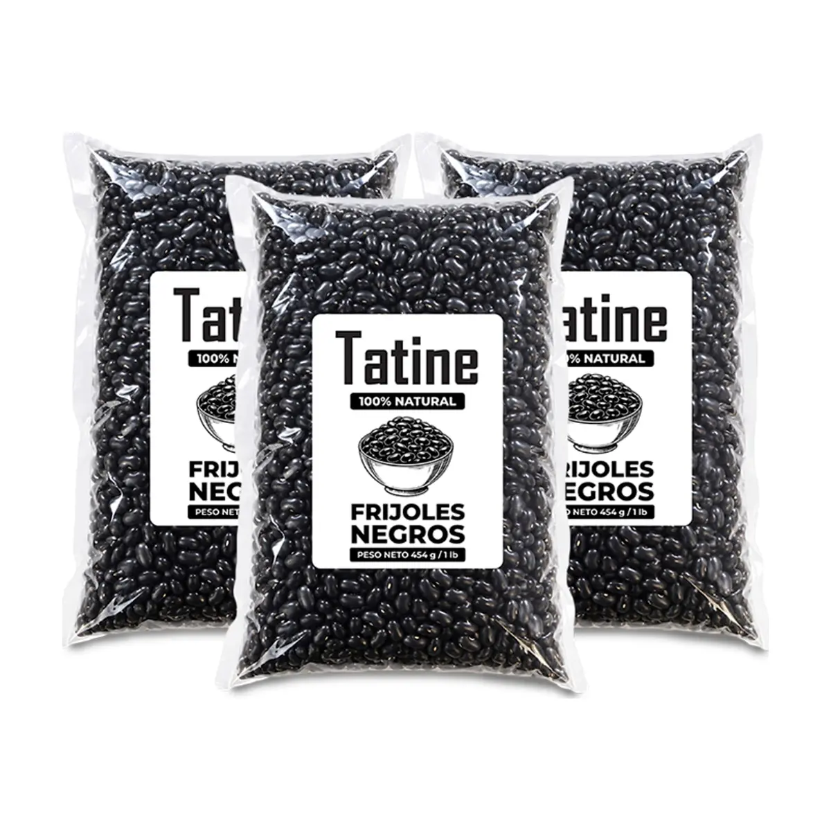 Frijoles negros Tatine (3 x 454 g / 1 lb)