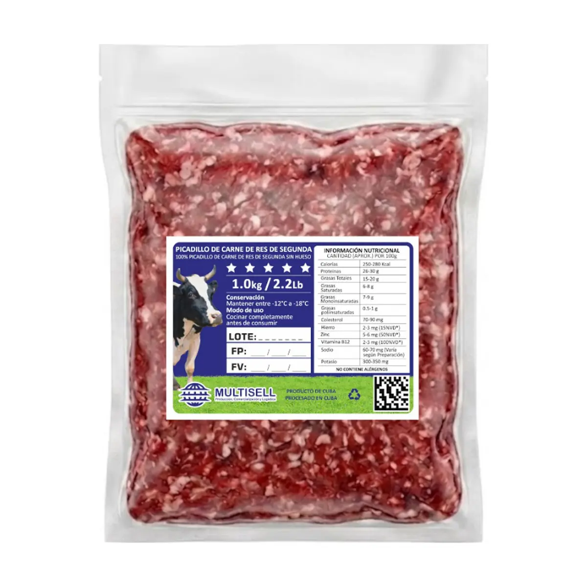 Picadillo de carne de res de segunda Multisell (1.0 kg / 2.2 lb) - Thumbnail 2
