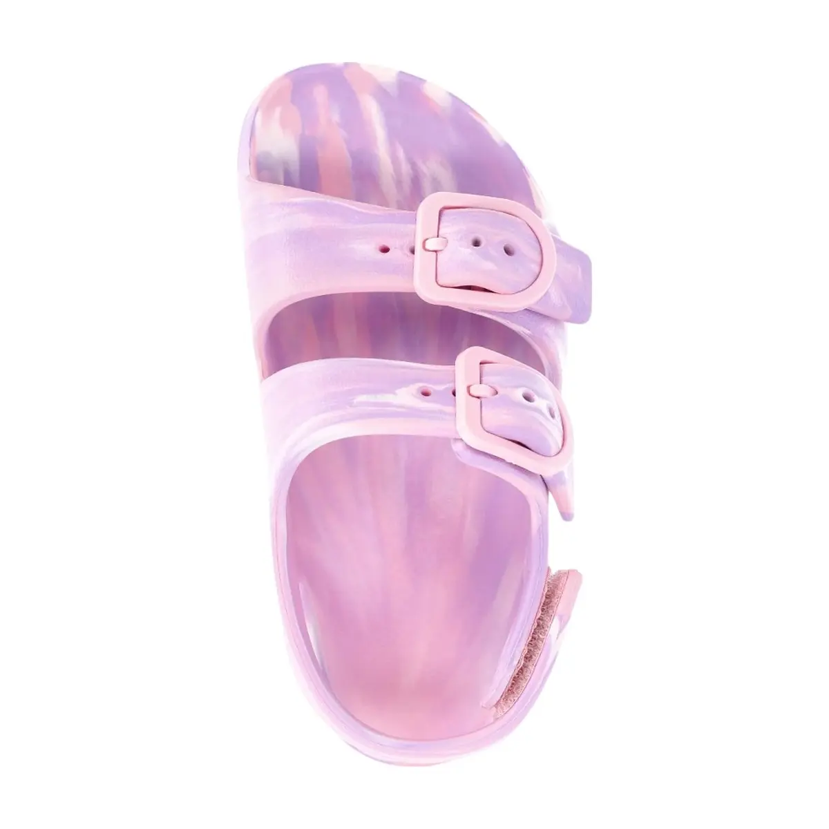Sandalias de hebillas color rosa degradado para niñas Wonder Nation (Talla 7-8) - Thumbnail 4