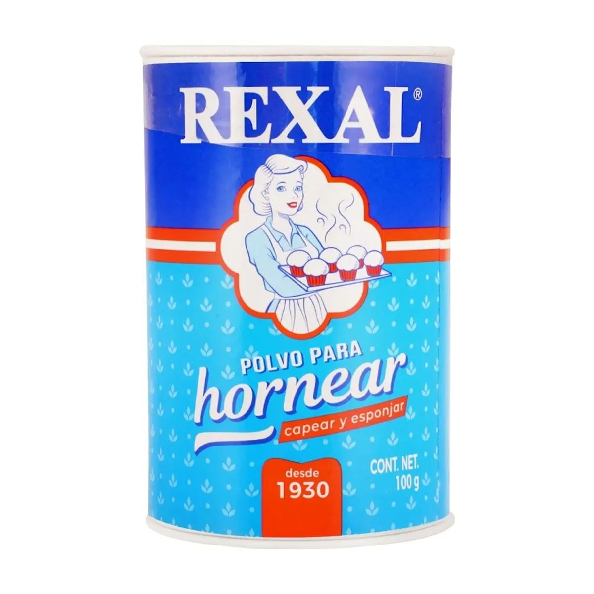 Polvo para hornear, capear y esponjar Rexal (100 g / 3.52 oz)