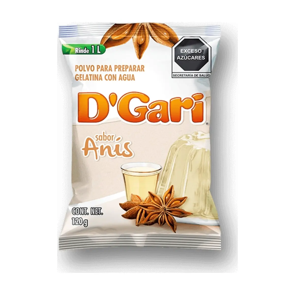 Gelatina de sabor anís D'Gari (120 g / 4.23 oz) - Thumbnail 2