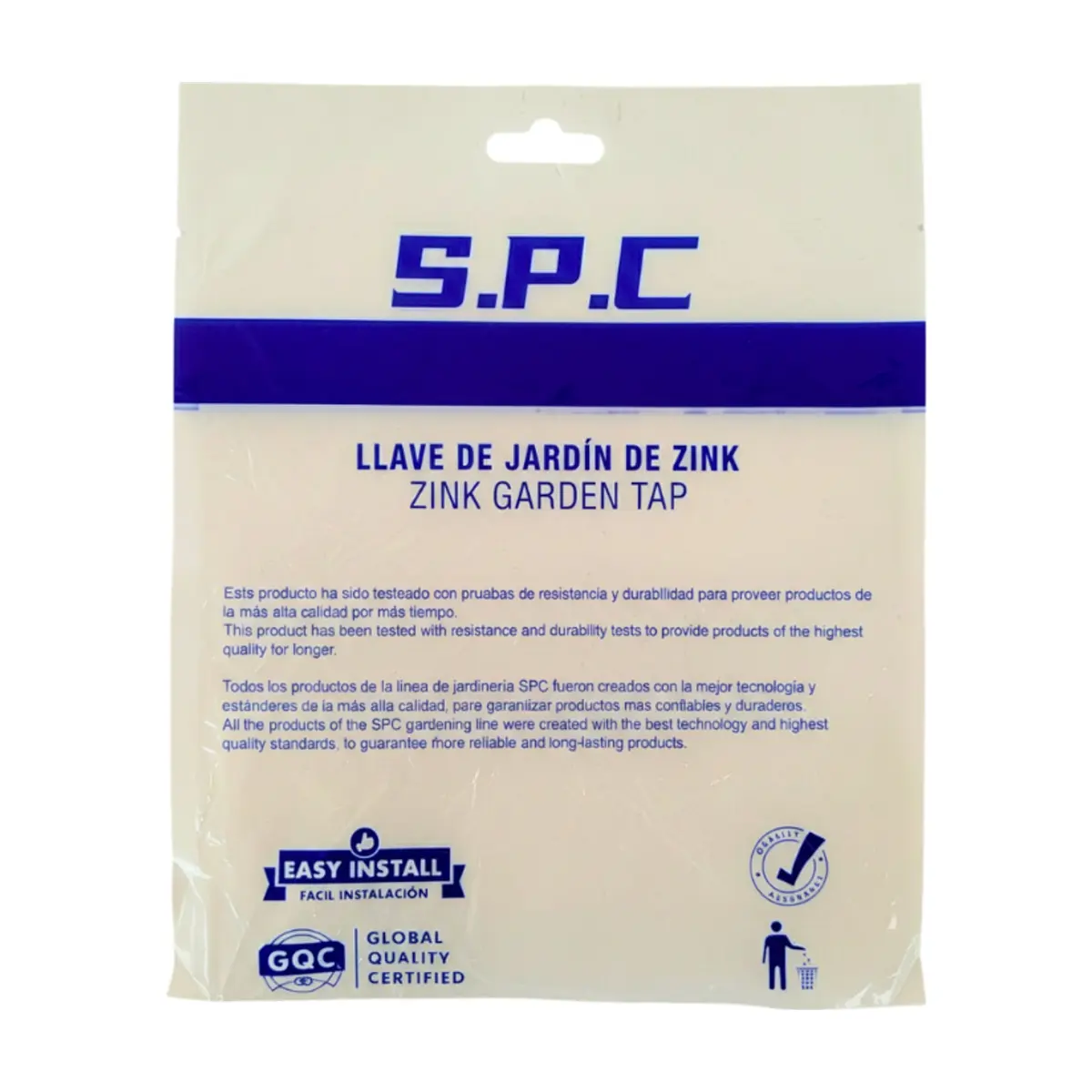 Grifo de jardín con maneta azul Zink S.P.S (3 / 4 pulgada) - Thumbnail 7