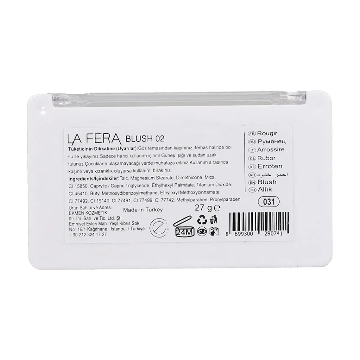 Paleta de rubor No 2 La Fera (27 g) - Thumbnail 6