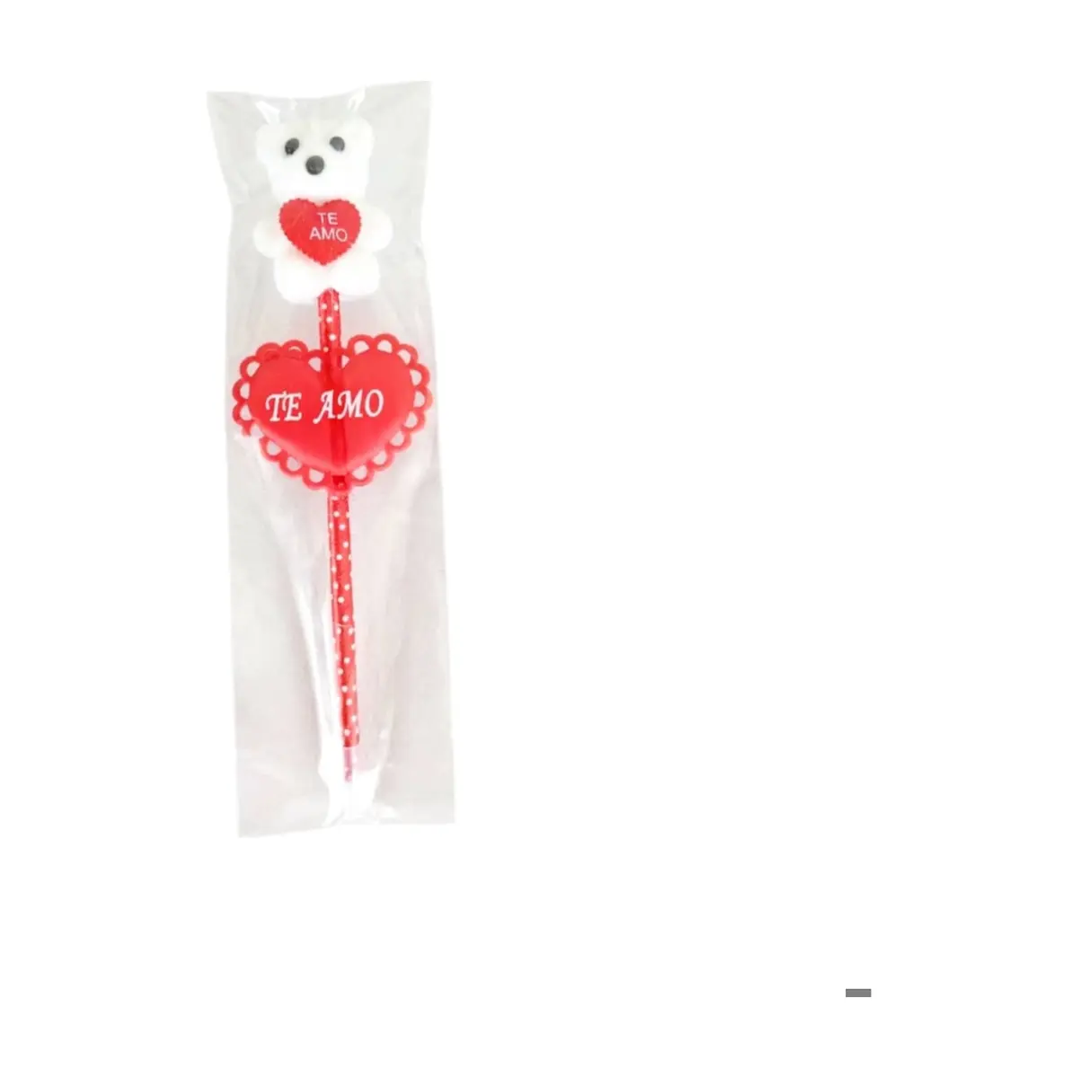 Bolígrafo decorado con oso y corazón Tiara - Thumbnail 3