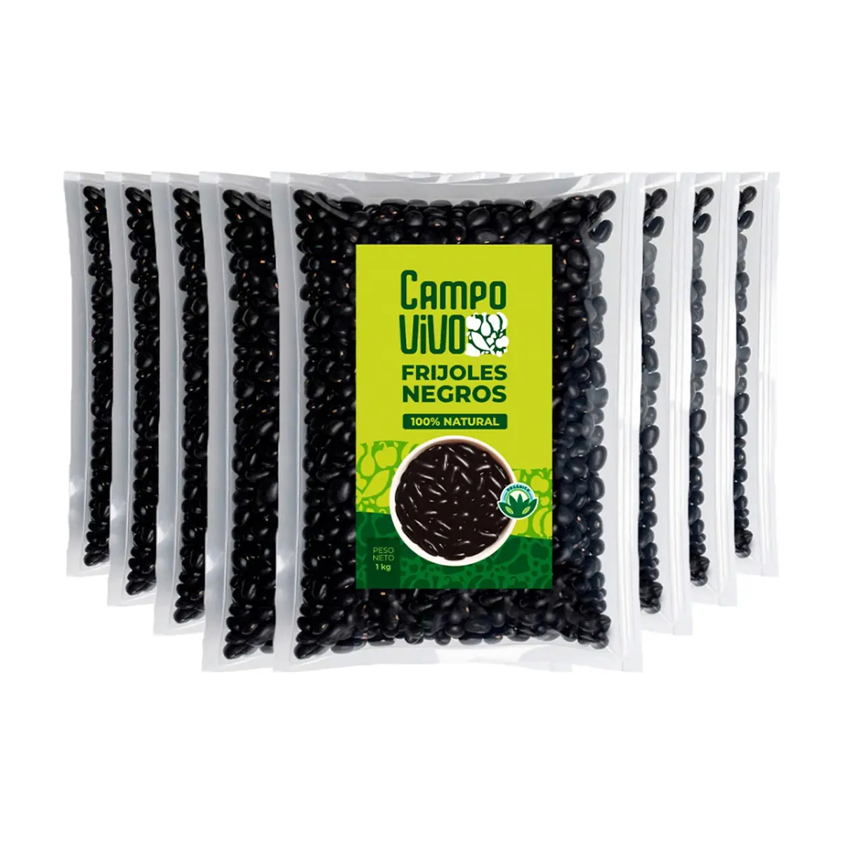 Frijoles negros Campo Vivo (8 x 1 kg / 2.2 lb)