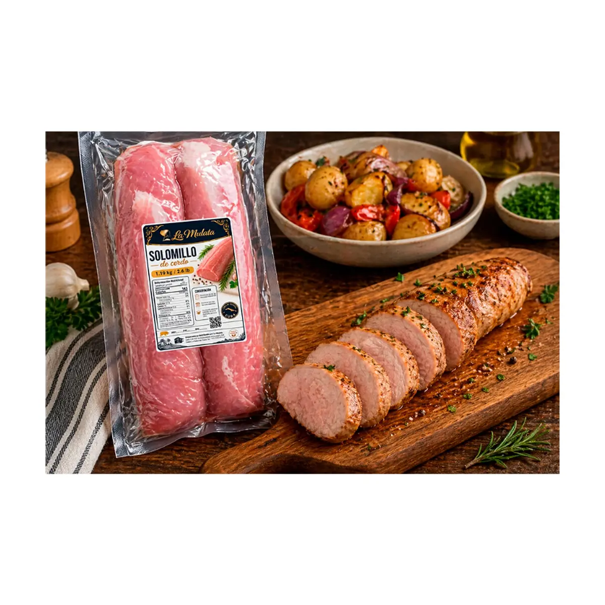 Solomillo de cerdo La Mulata (1.19 kg / 2.6 lb) - Miniatura 3
