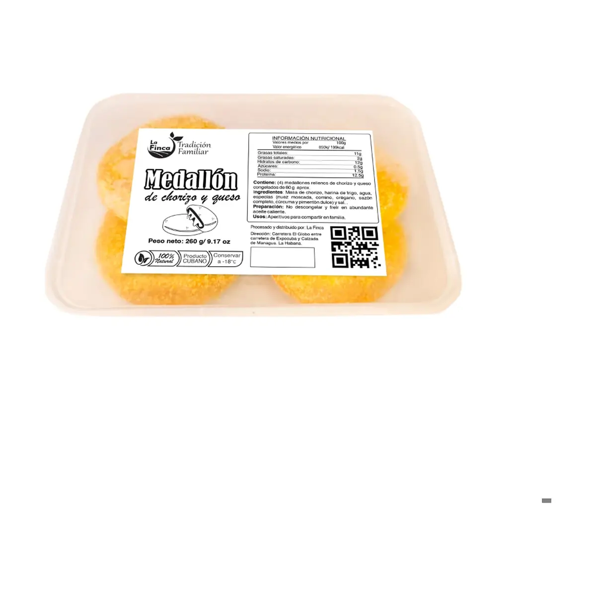 Medallón de chorizo y queso La Finca (260 g / 9.17 oz) - Miniatura 2