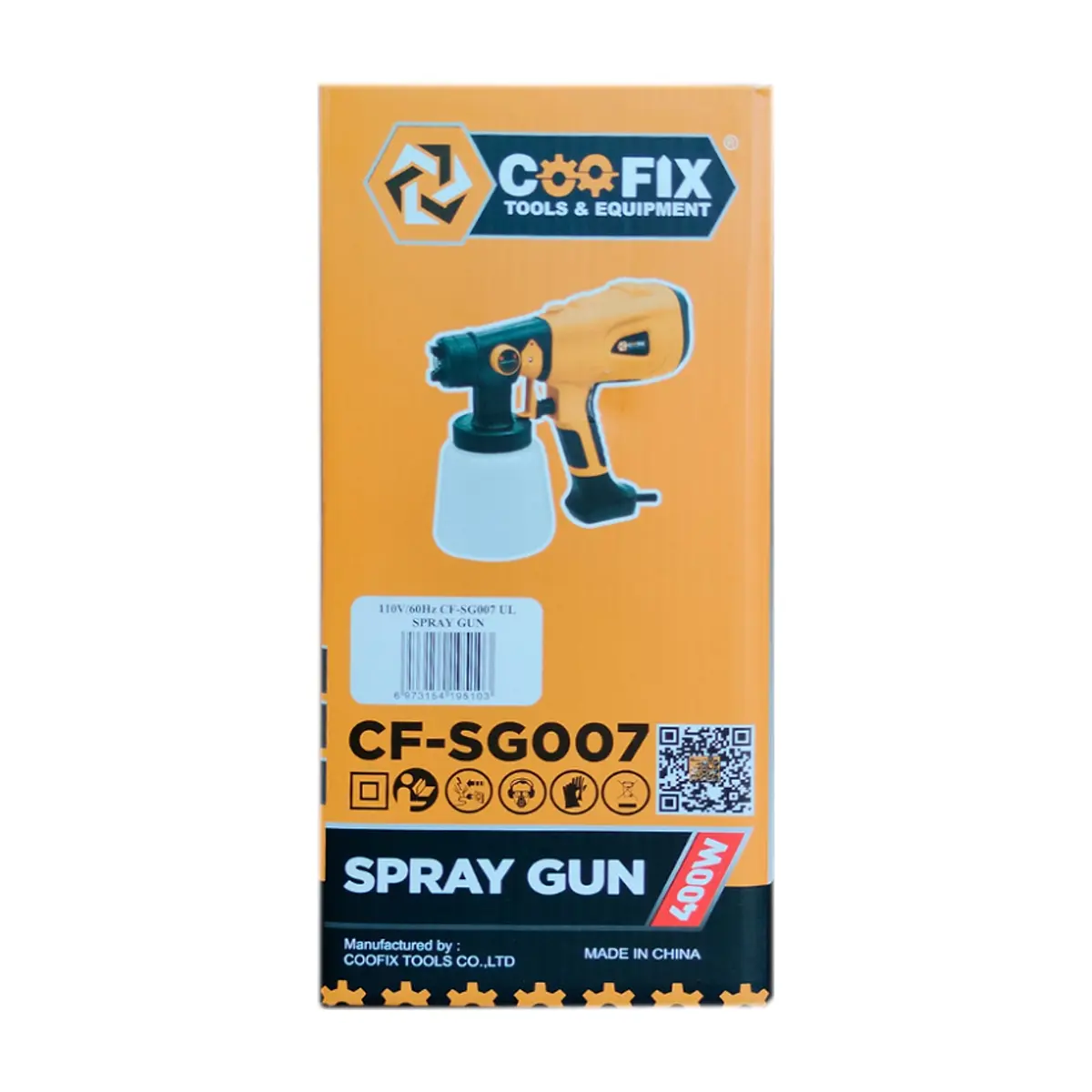 Pistola eléctrica para pintar 400 W 800 ml Coofix CF-SG007 - Miniatura 3