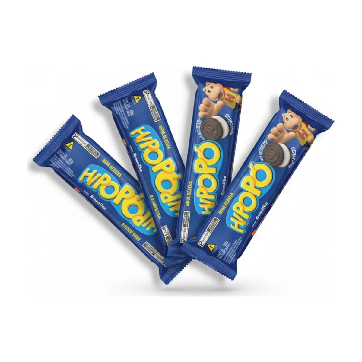Galletas rellenas sabor vainilla Hipopó (4 x 80 g / 2.82 oz)
